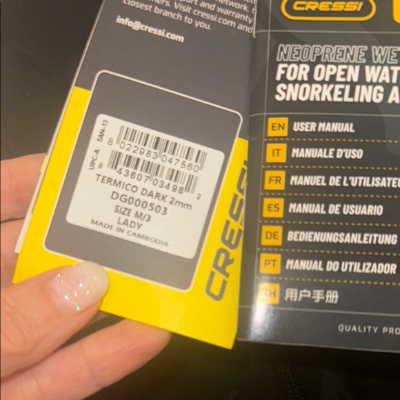 Cressi Black Sleeveless Wetsuit NWT - Picture 4 of 9